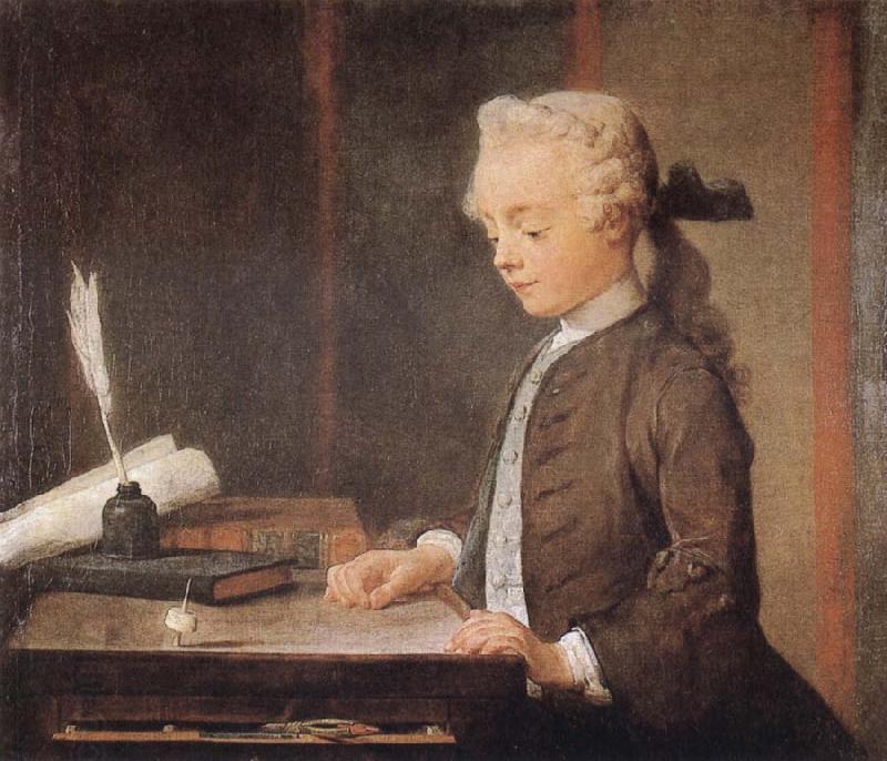 Jean Baptiste Simeon Chardin Boy with a Spinning Top oil painting picture